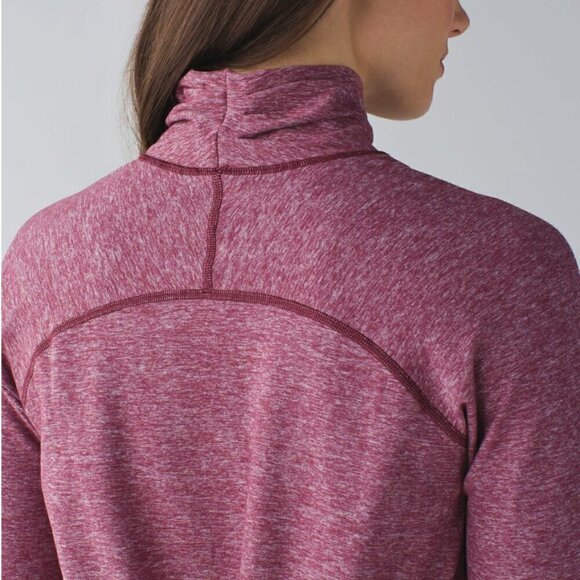 Lululemon Pleat Back Long Sleeve Pullover Bordeaux Size 8 NWOT - Picture 3 of 12